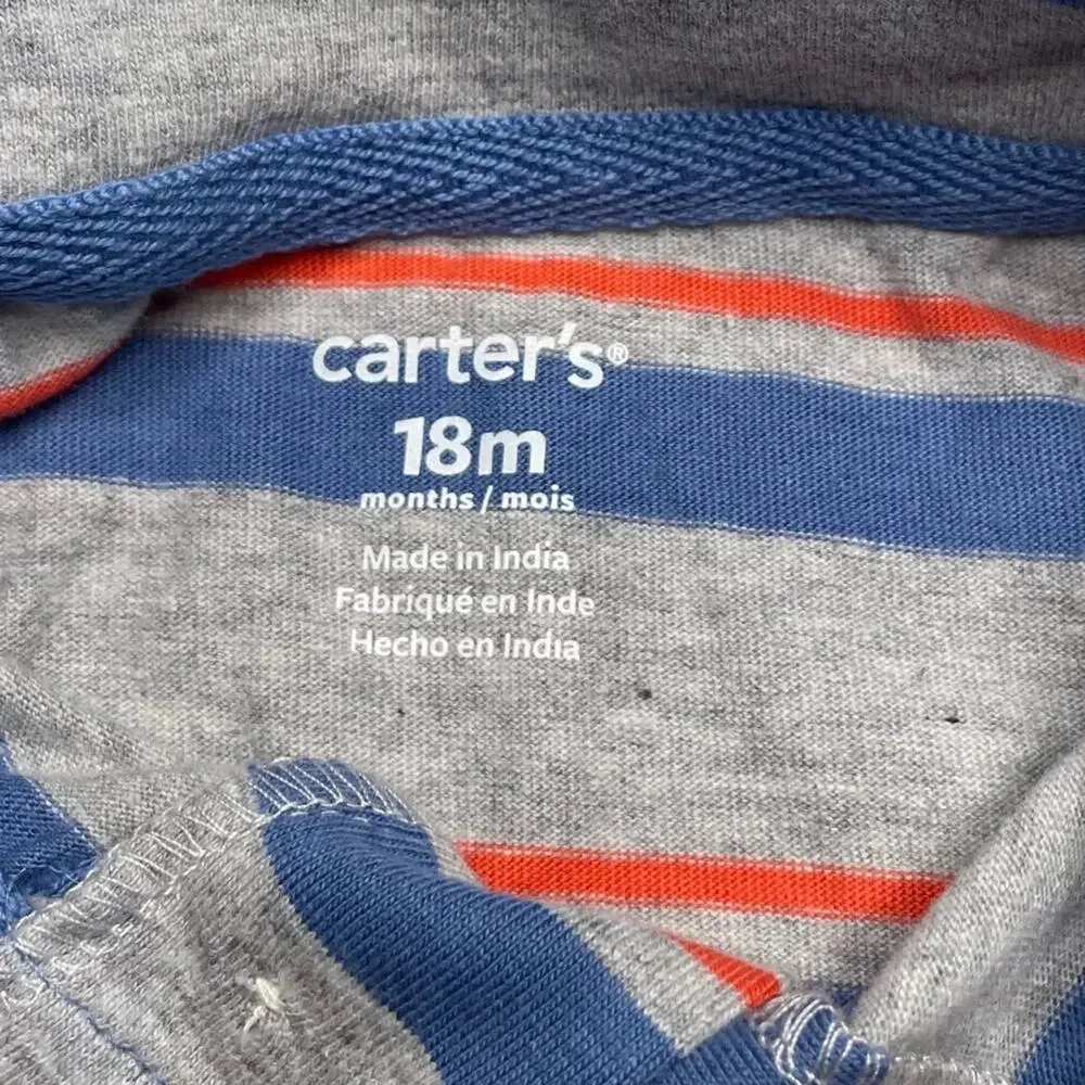 Carter’s Stripe Short Sleeve Polo Bodysuit